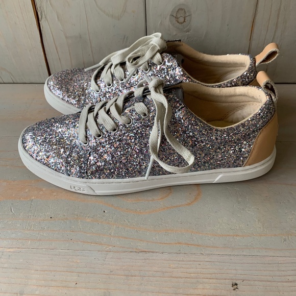 UGG KARINE CHUNKY GLITTER SILVER NEW - Picture 4 of 5